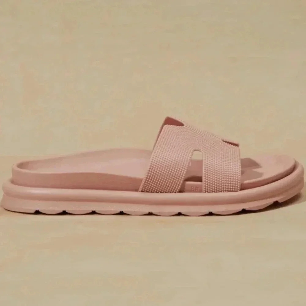Altar'd State Mia Bertini Pink Lorey Sandals Size 10 - Picture 5 of 10
